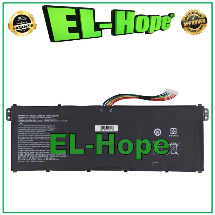 BATTERY FOR ACER NOTEBOOK PC KT.0030G.022 3831 mAh 11.25V BLACK EQUAL TO ORIGINAL