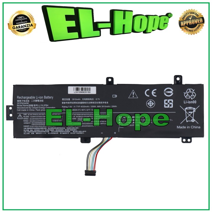 BATTERY FOR PC NOTEBOOK LENOVO B102130-0009 4030 mAh 7.6 V BLACK EQUAL ORIGINAL