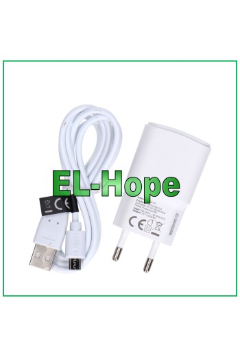 UNIVERSAL TRAVEL BATTERY CHARGER FOR ASUS 5V 10W + MICRO USB CABLE 1.2 m WHITE