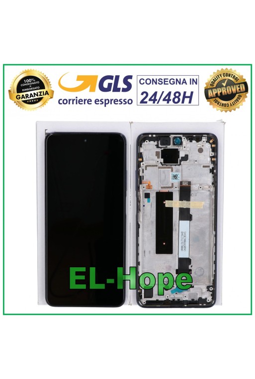 ORIGINAL TOUCH SCREEN LCD DISPLAY XIAOMI REDMI NOTE 9 PRO 5G 2020 BLUE FRAME
