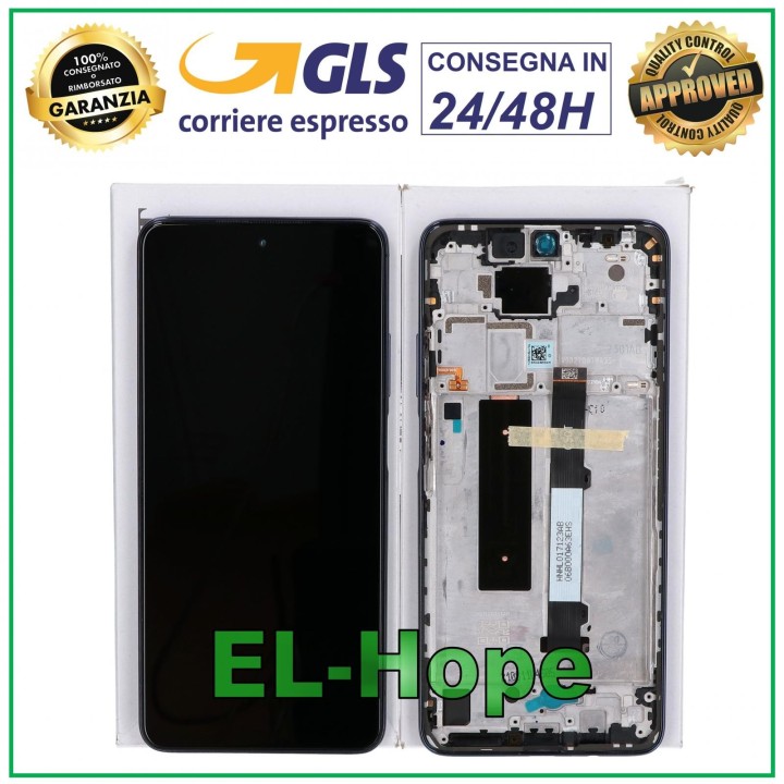 ORIGINAL TOUCH SCREEN LCD DISPLAY XIAOMI REDMI NOTE 9 PRO 5G 2020 BLUE FRAME