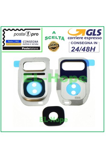 GLASS LENS BACK CAMERA FOR SAMSUNG GALAXY S7 EDGE SM G935 F SILVER