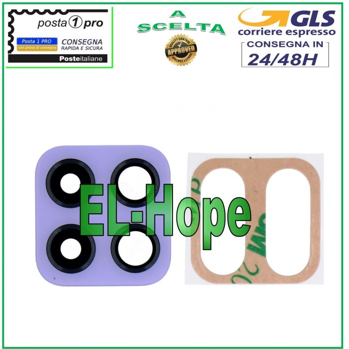 CAMERA LENS GLASS REAR CAMERA SAMSUNG GALAXY F22 SM E225 PURPLE
