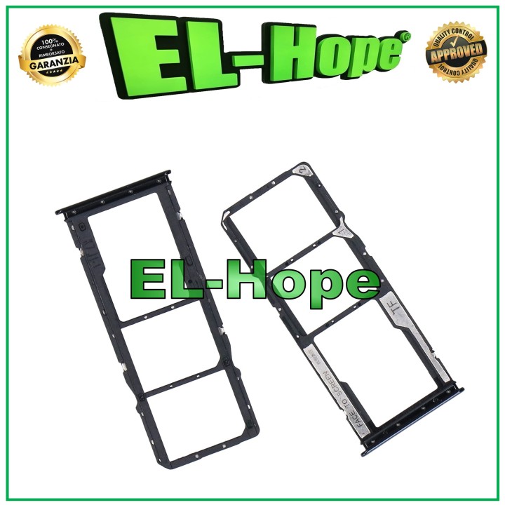 SLOT CART NANO SIM CARD SD XIAOMI REDMI NOTE 10 M2101K7AI M2101K7AG BLACK