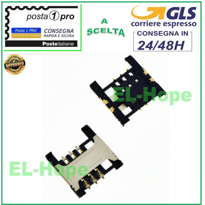 SIM CARD READER FOR MEDIACOM SMARTPAD Mx 8 TABLET M-SP8MXA SP8MXA ORIGINAL