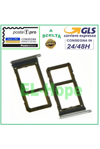 SLOT CARD COMPARTMENT + MICRO SD CARD SAMSUNG GALAXY S8 PLUS SM-G955F SILVER