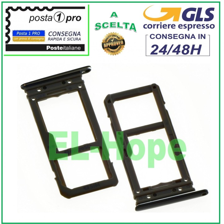 SLOT CARD COMPARTMENT + MICRO SD CARD SAMSUNG GALAXY S8 PLUS SM-G955F BLACK