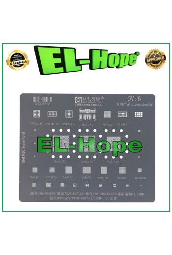 STENCIL LAYER AMAOE OV6 FOR OPPO A32 / VIVO Y30 Y31 / IQ00-U1 U1X 720G-SM7125