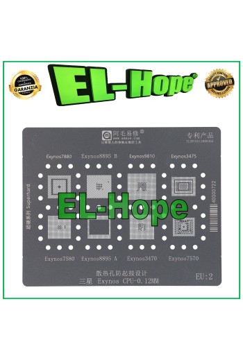 STENCIL REBALLING LAYER AMAOE EU2 FOR SAMSUNG EXYNOS 7580 S8895A 3470 7570