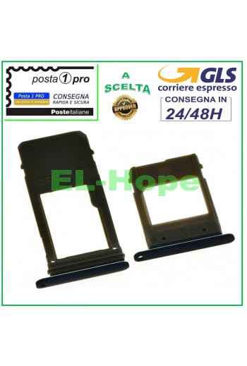 SLOT CART HOLDER SIM CARD + MICRO SD SAMSUNG GALAXY A7 2017 SM A720 F BLACK