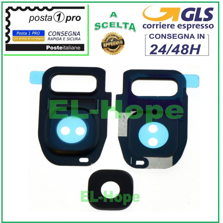 GLASS LENS REAR CAMERA SAMSUNG GALAXY S7 EDGE SM G935 F BLACK