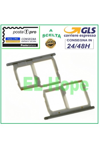 SLOT CART COMPARTMENT HOLDER NANO SIM CARD + MICRO SD LG G5 H830 H831 GREY