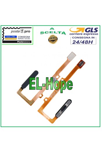 FLAT FINGERPRINT SENSOR KEY FOR HUAWEI NOVA 5T YAL-L71 BLACK