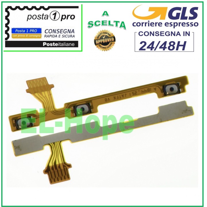 FLAT SIDE KEYS VOLUME ON OFF POWER KEY FOR HONOR 8A MRD-LX1 X2