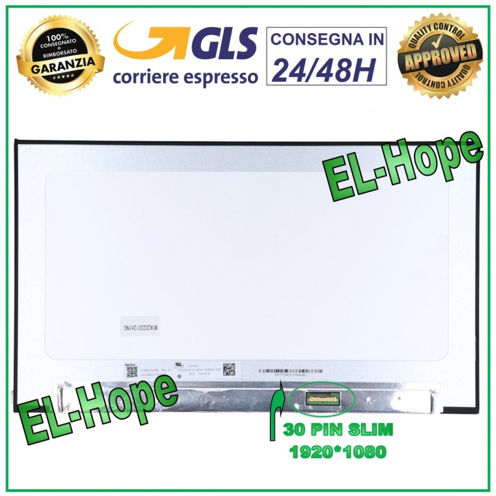 DISPLAY NV156FHM-N63 LCD NOTEBOOK 15.6 30 PIN SLIM 1920*1080 FHD LED SCREEN