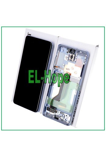 ORIGINAL FRAME LCD DISPLAY SAMSUNG GALAXY S20+ PLUS SM-G985 G986 TOUCH PURPLE