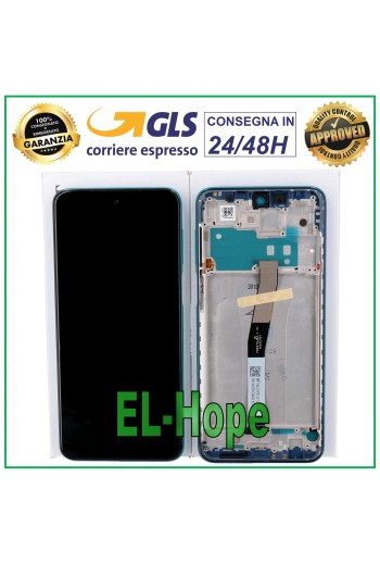 ORIGINAL LCD + TOUCH DISPLAY XIAOMI REDMI NOTE 9S M2003J6 M2003J6A1G BLUE FRAME