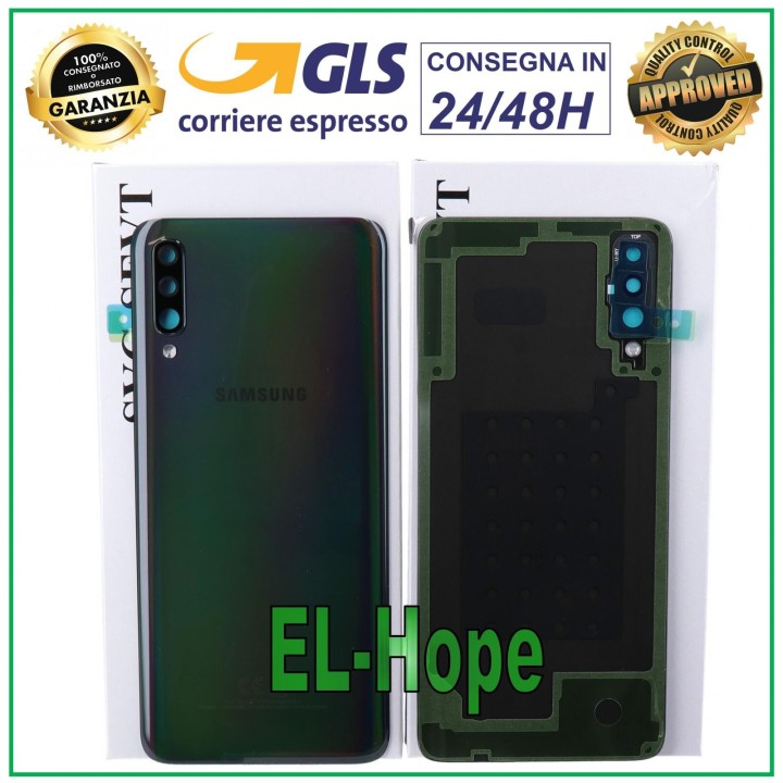 ORIGINAL SAMSUNG GALAXY A70 SM-A705 BACK COVER BLACK GLASS