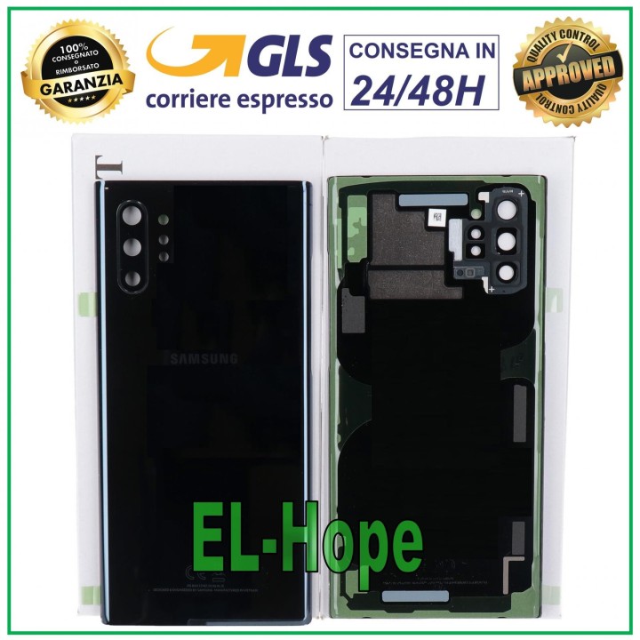ORIGINAL SAMSUNG GALAXY NOTE 10 PLUS SM-N975F BLACK BATTERY COVER BODY