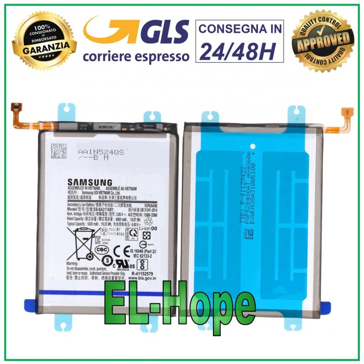 ORIGINAL SERVICE BATTERY SAMSUNG GALAXY A12 SM-A125 F EB-BA217ABY 4900 mAh