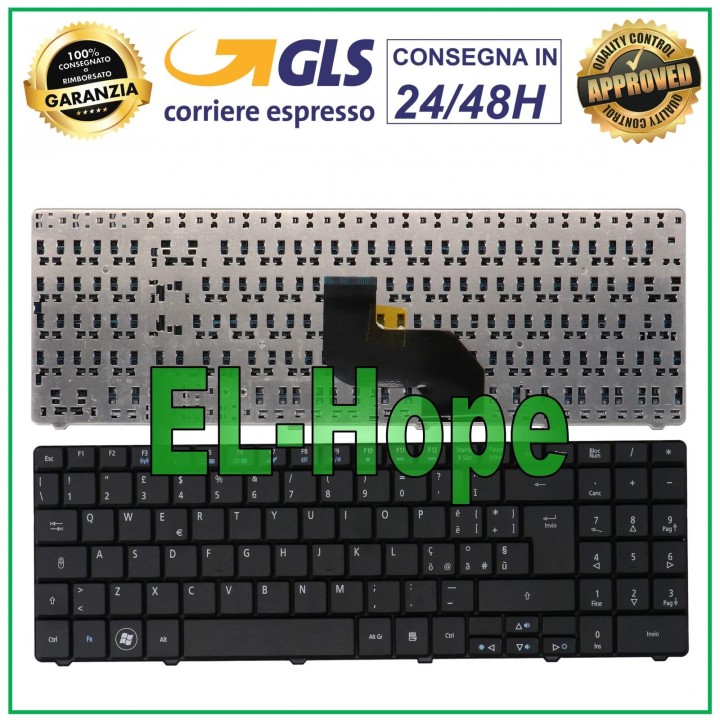 ITA KEYBOARD NOTEBOOK ACER ASPIRE 5541G 5732 5732Z 5732ZG 5734 5734Z 7315 BLACK