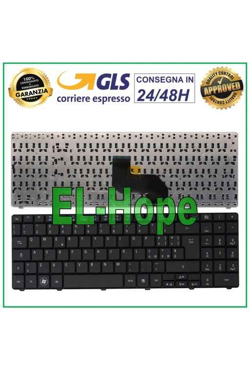 ITA KEYBOARD NOTEBOOK ACER ASPIRE 7715G 7715Z 7732 7732G / EXTENSA E430 BLACK