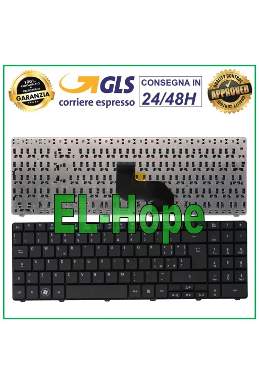 ITA NOTEBOOK KEYBOARD EMACHINES E430 E525 E625 E627 E628 E630 E527 E725 BLACK