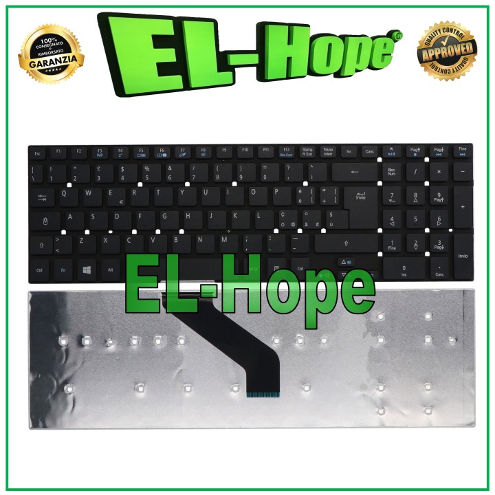 ITA KEYBOARD FOR ACER ASPIRE E5 SERIES NOTEBOOK - 511 521 551 571 572 GP BLACK
