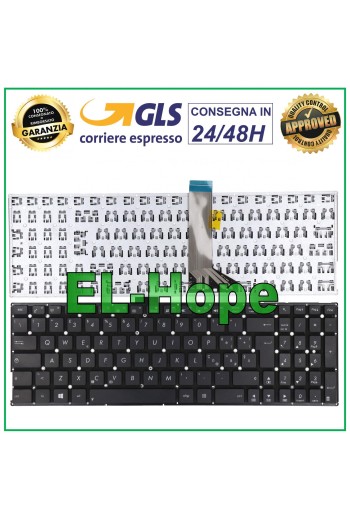 ITALIAN KEYBOARD FOR ASUS NOTEBOOK X553M X553MA K553M K553MA F553M F553MA BLACK