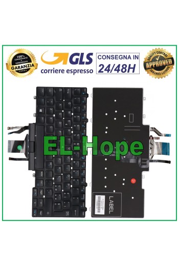 ITALIAN KEYBOARD DELL LATITUDE 3340 3350 E5450 E5470 E7250 E7450 E7470 DE277-IT