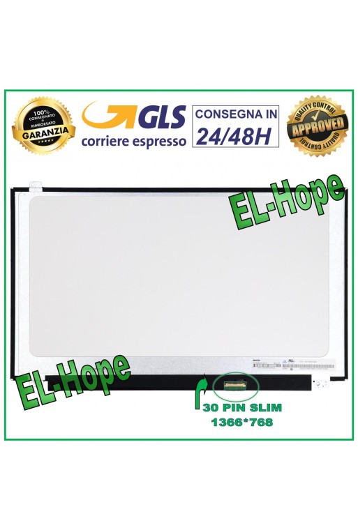 DISPLAY B156XW04 V.8 LCD NOTEBOOK 15.6 30 PIN SLIM 1366*768 HD LED SCREEN
