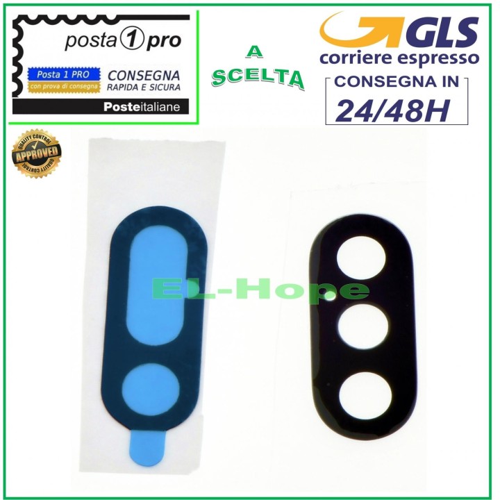 GLASS GLASS LENS REAR CAMERA IPHONE XS MAX LENS CAMERA + DOUBLE-SIDED ADHESIVE