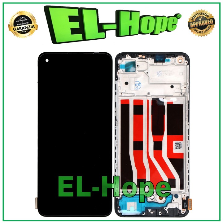 TFT LCD DISPLAY + FRAME FOR OPPO A74 4G CPH2219 / F19 4G TOUCH SCREEN BLACK GLASS