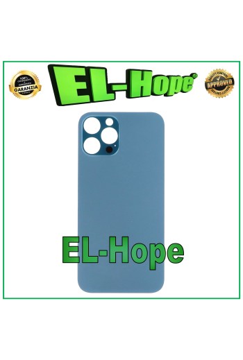 BACK GLASS FOR IPHONE 12 PRO MAX BIG HOLE COVER PACIFIC BLUE