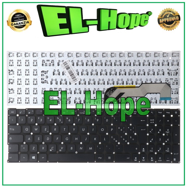 ITALIAN KEYBOARD FOR ASUS VIVOBOOK X541 X541S X541 X541N BLACK NOTEBOOK