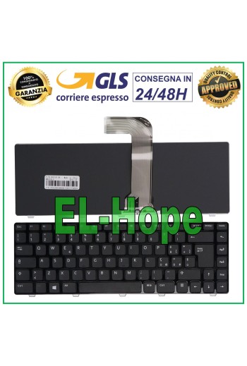 ITALIAN KEYBOARD FOR DELL INSPIRON 15 R N5040 7520 N5050 BLACK NOTEBOOK