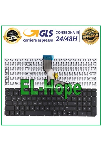 ITALIAN KEYBOARD FOR HP 250 G6 / 255 G6 SERIES BLACK NOTEBOOK