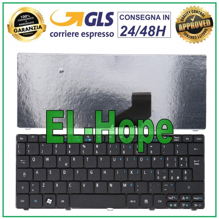 ITA KEYBOARD NOTEBOOK ACER ASPIRE ONE D260 D270 PAV70 NAV70 NAV51 NAV50 D257