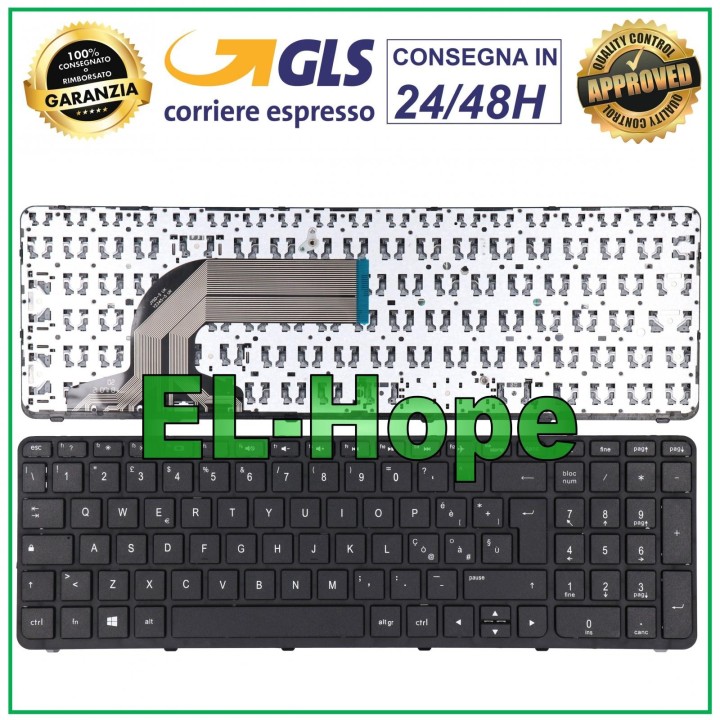HP PAVILION 15-R01 15-R22 15-R10 15-R11 15-R13 BLACK ITALIAN NOTEBOOK KEYBOARD