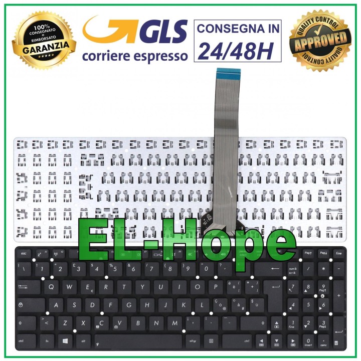 ITALIAN KEYBOARD NOTEBOOK ASUS A55A A55V A55 A55DE S550 S500 S56 A751 F751 BLACK