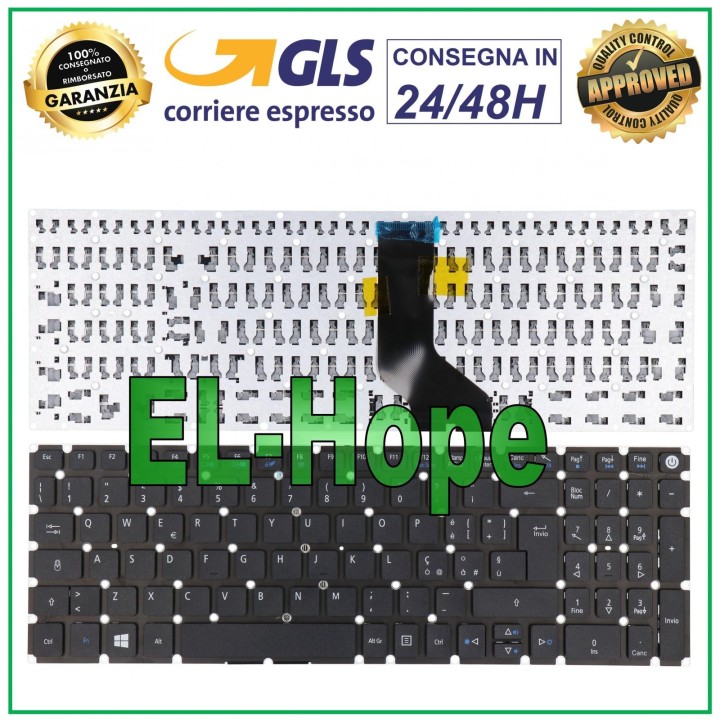 ITALIAN KEYBOARD FOR ACER TRAVELMATE P459 P259 TMP257 BLACK NOTEBOOK