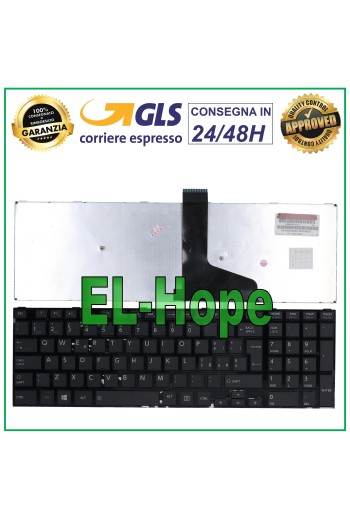 ITALIAN KEYBOARD NOTEBOOK TOSHIBA SATELLITE S50 S50T S55 S70 S70T S75 S75T BLACK