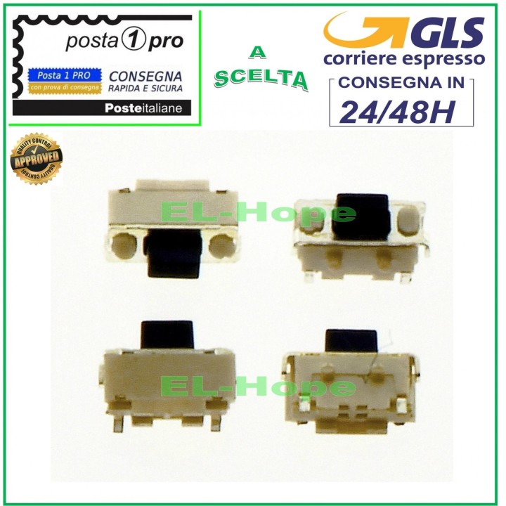 MICRO SWITCH BUTTON POWER ON OFF VOLUME FOR MAJESTIC TABLET 2X4X3.5 mm