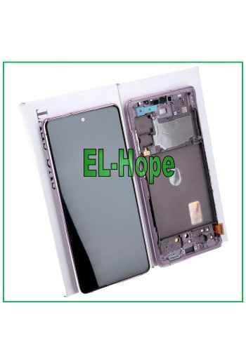 ORIGINAL FRAME LCD DISPLAY SAMSUNG GALAXY S20 FE SM-G781F TOUCH LAVENDER PURPLE