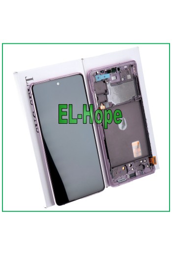 TOUCH DISPLAY + ORIGINAL FRAME SAMSUNG GALAXY S20 FE 5G SM-G781B LAVENDER PURPLE