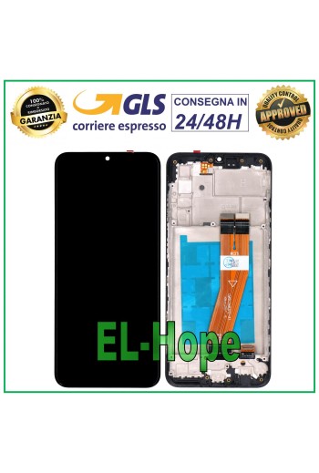 LCD DISPLAY + FRAME FOR SAMSUNG GALAXY M02S SM-M025 TOUCH SCREEN ASSEMBLED BLACK