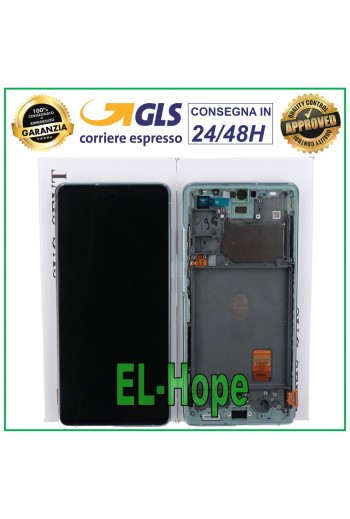 ORIGINAL FRAME LCD DISPLAY SAMSUNG GALAXY S20 FE 5G SM-G781B TOUCH SCREEN GREEN