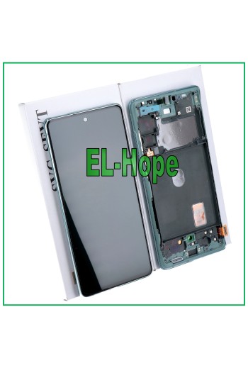 ORIGINAL FRAME LCD DISPLAY SAMSUNG GALAXY S20 FE 5G SM-G781B TOUCH SCREEN GREEN