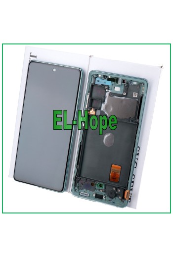 ORIGINAL FRAME LCD DISPLAY SAMSUNG GALAXY S20 FE 5G SM-G781B TOUCH SCREEN GREEN
