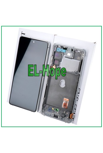 LCD DISPLAY + ORIGINAL FRAME SAMSUNG GALAXY S20 FE SM-G781F TOUCH SCREEN WHITE
